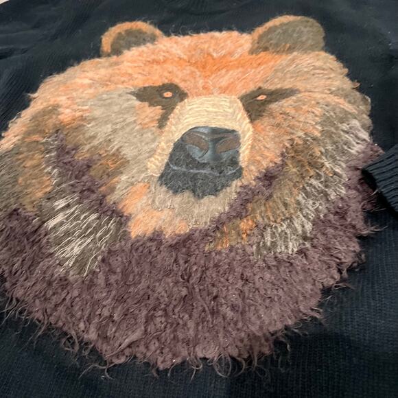 Gucci Wool Embroidered Grizzly Bear Sweater - Medium - Picture 7 of 7